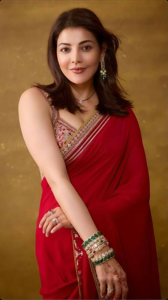 Joban Fashion Red Fandy Satin Silk Party Wear Sarees - Distacart