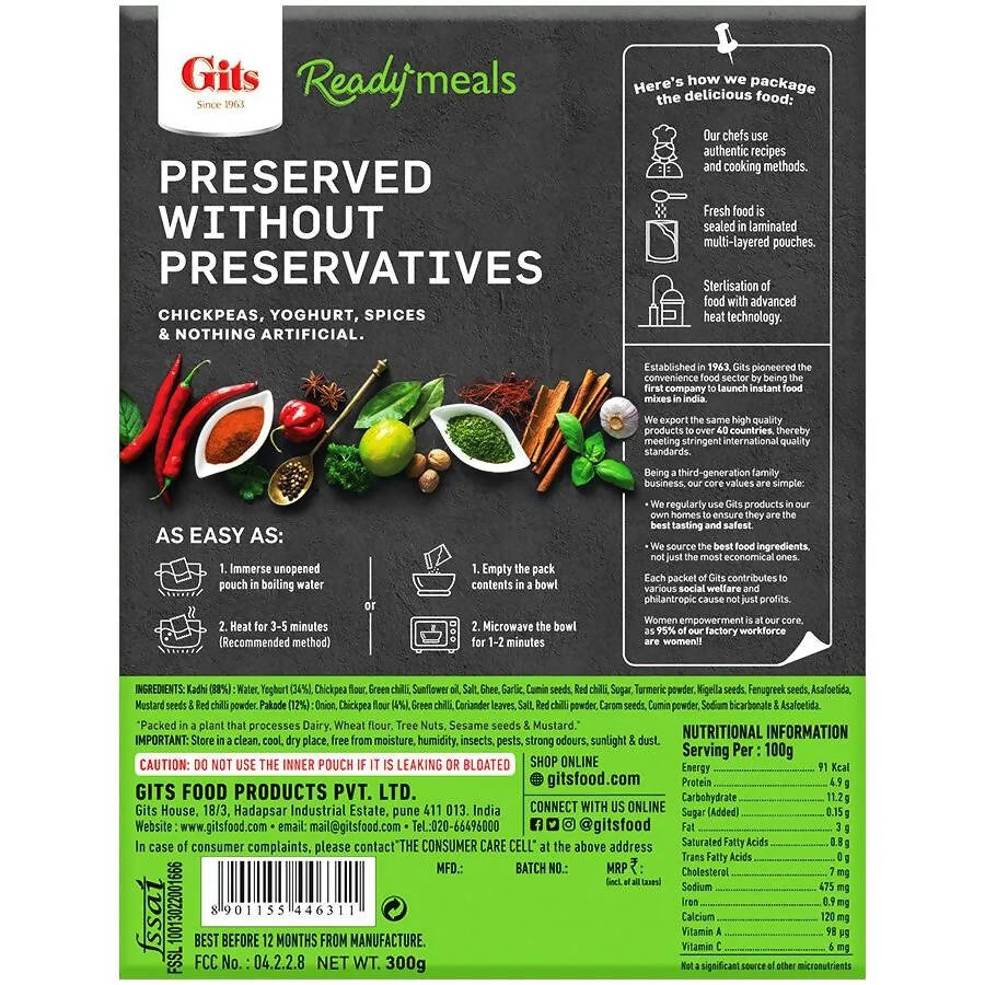Gits Ready Meals Heat & Eat Punjabi Kadhi