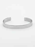 NVR Men's Set of 2 Black & Silver Stainless Steel Cuff Bracelet - Distacart