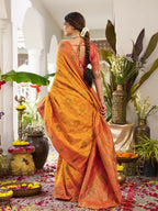Shree Shyam Fashion Yellow Soft Silk Saree - Distacart