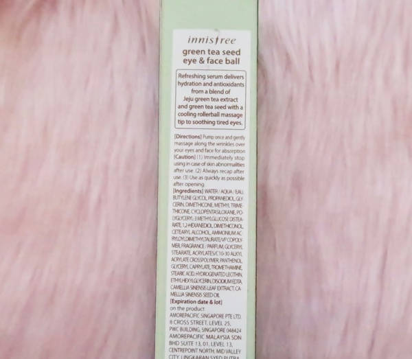 Innisfree Green Tea Seed Eye And Face Ball