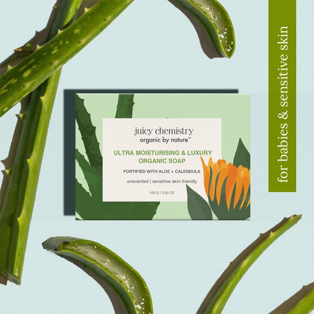 Juicy Chemistry Ultra-Moisturising & Luxurious Organic Soaps, Aloe & Calendula