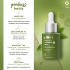 Plum Green Tea & 3% Zinc Complex Face Serum with Acnacidol BG - Fights Acne, Pimples & Controls Oil