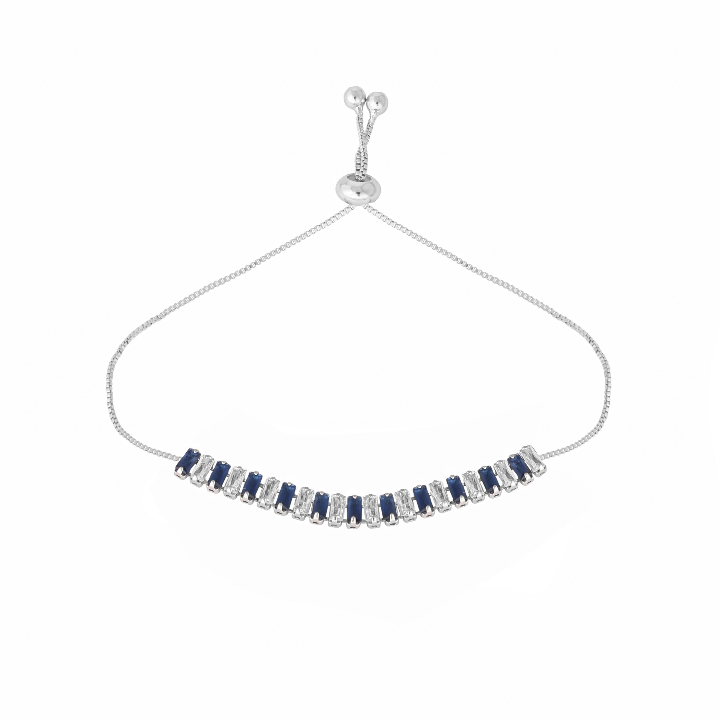 Nuyug Blue Emerald Radiance Anti Tarnish Bracelet - Distacart