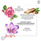 Juicy Chemistry Saffron, Rose & Australian Sandalwood Face Scrub