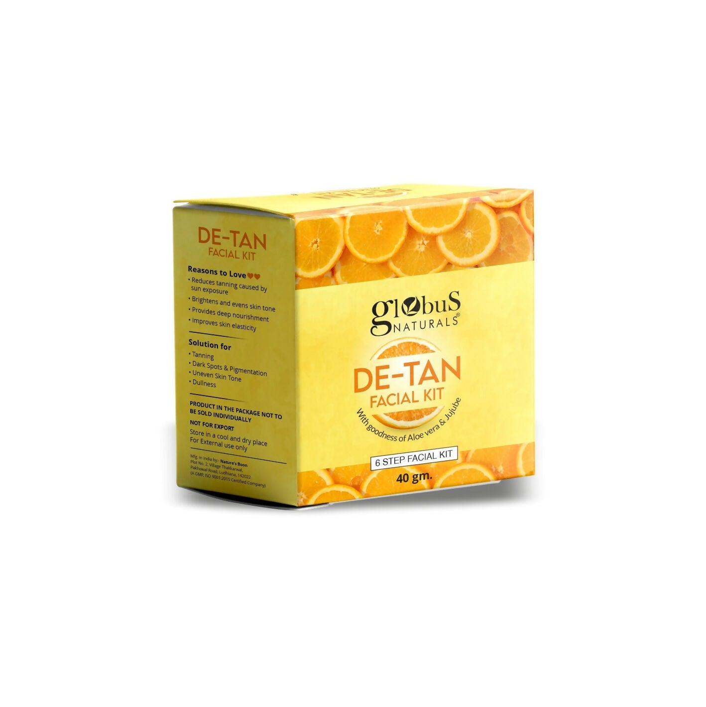 Globus Naturals De-Tan 6 Step Facial Kit - Distacart