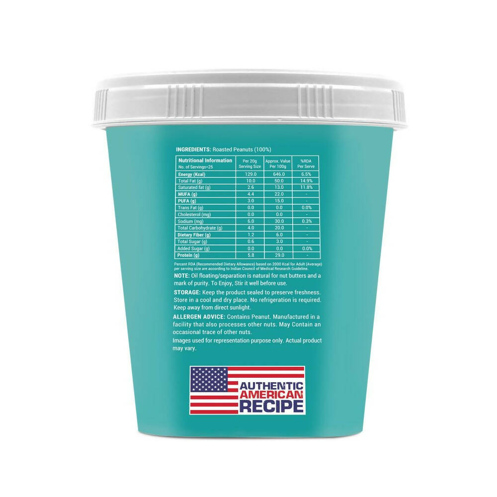 Happilo All Natural Peanut Butter Creamy-Unsweetened