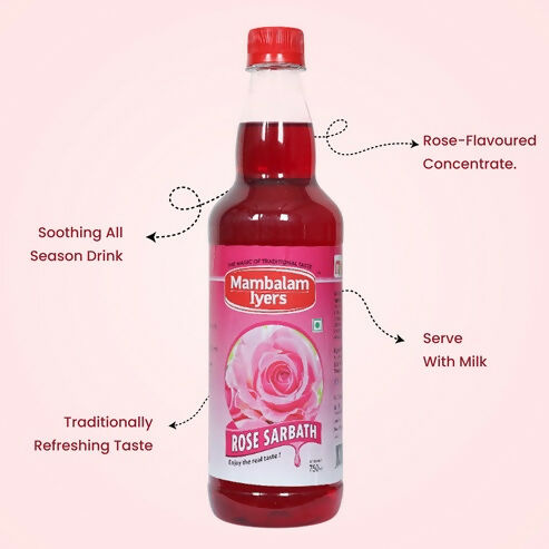 Mambalam Iyers Rose Sarbath - Distacart