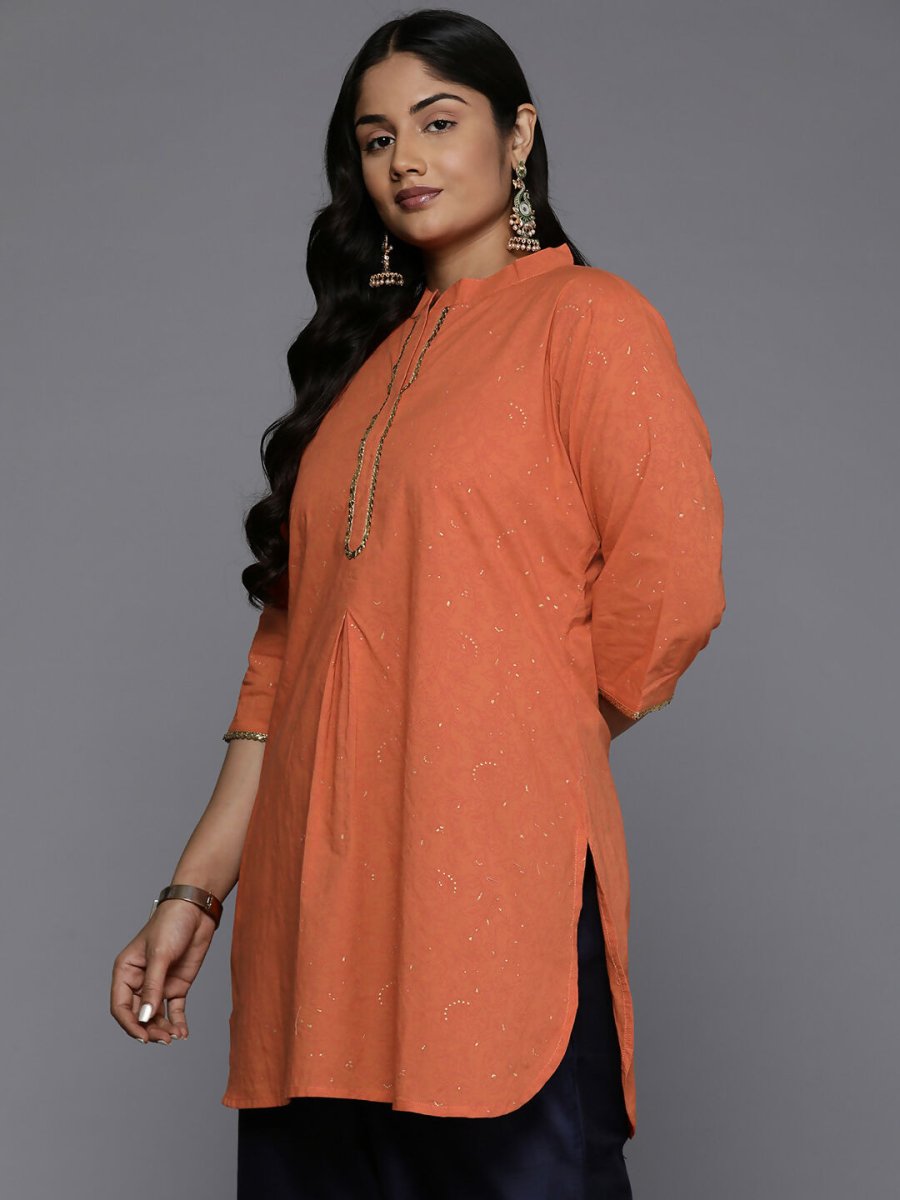 Ahalyaa Women's Traditional wear Tunic - Orange