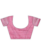 Shree Shyam Fashion Pankhuri Pink Linen Cotton Saree