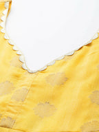 Ahalyaa Women's Traditional wear Dress - Yellow - Distacart