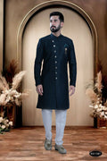 Joban Fashion Men's Blue TR Kurta with Pyjama
