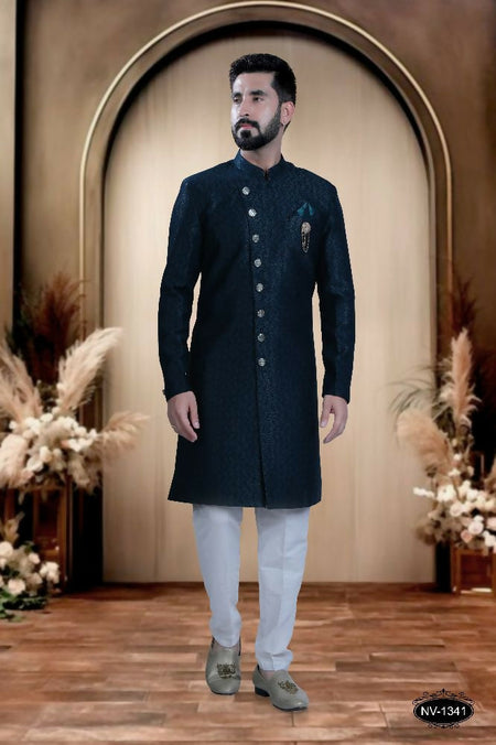 Joban Fashion Men's Blue TR Kurta with Pyjama