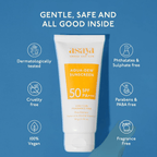 Asaya Aqua Dew Sunscreen SPF 50 PA+++ With Rice Extract For All Skin Types