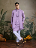 Vastranavya Dusty Pink Exclusive Viscose Rayon Festival Wear Real Mirror Work Kurta with Dupatta