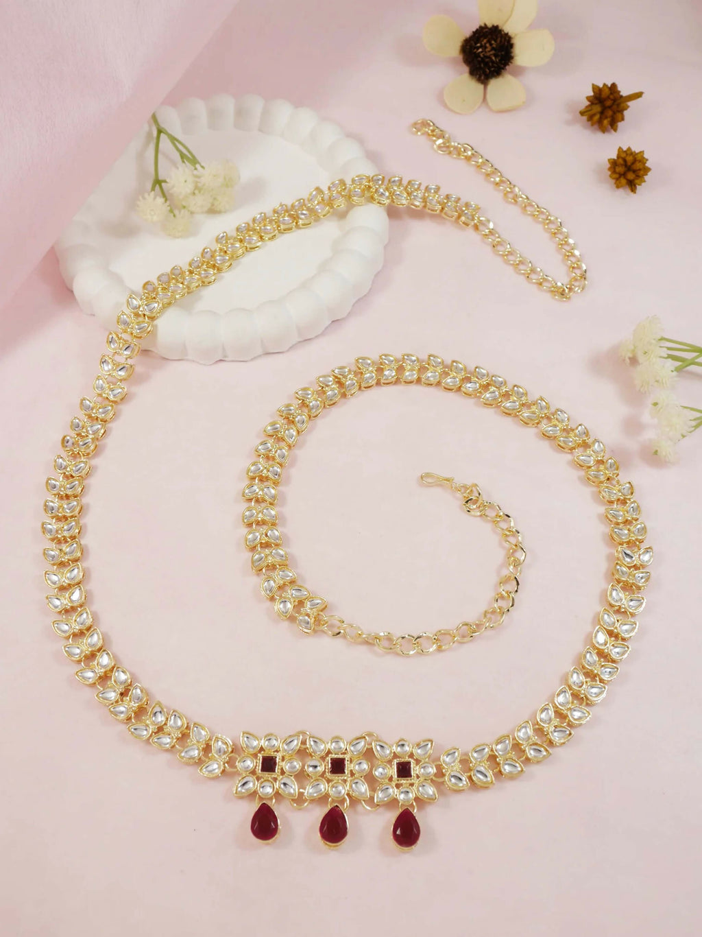 Joban Fashion Golden Zinc Alloy Waist Chain For Women