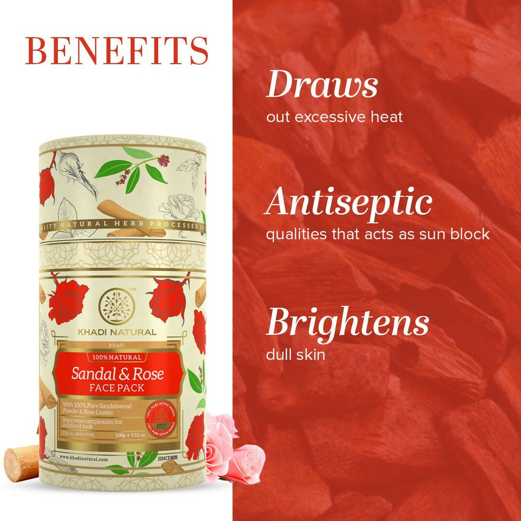 Khadi Natural Sandalwood & Rose Face Pack