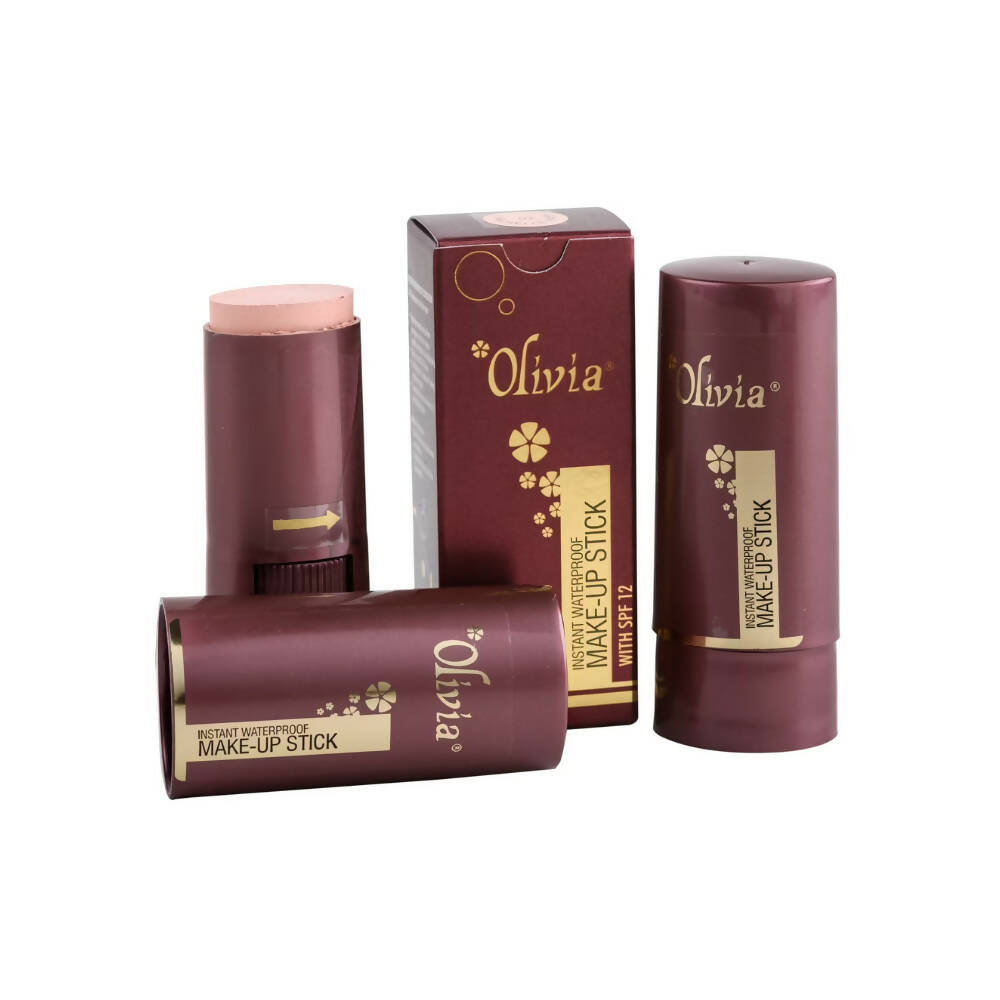 Olivia Makeup Stick with SPF 12 - Pearl White - Distacart