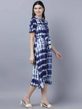 Myshka Stylish Multicolor Half Sleeve Women's Dress - Distacart