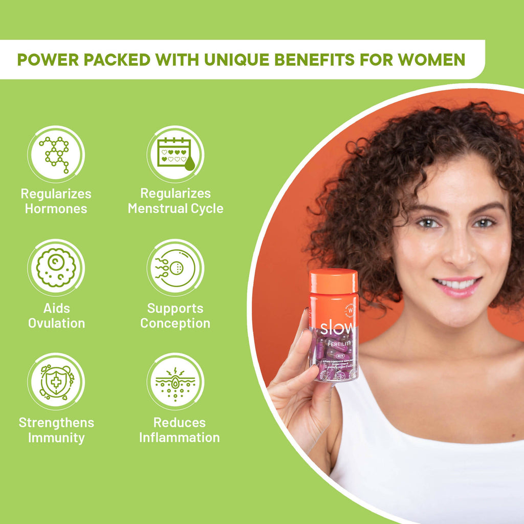 Wellbeing Nutrition Slow | Fertility for Her Capsules - Distacart