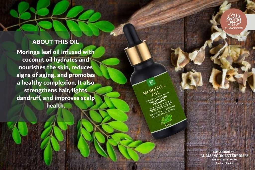 Al Masnoon Moringa Oil Infused with Extra Virgin Coconut Oil - Distacart