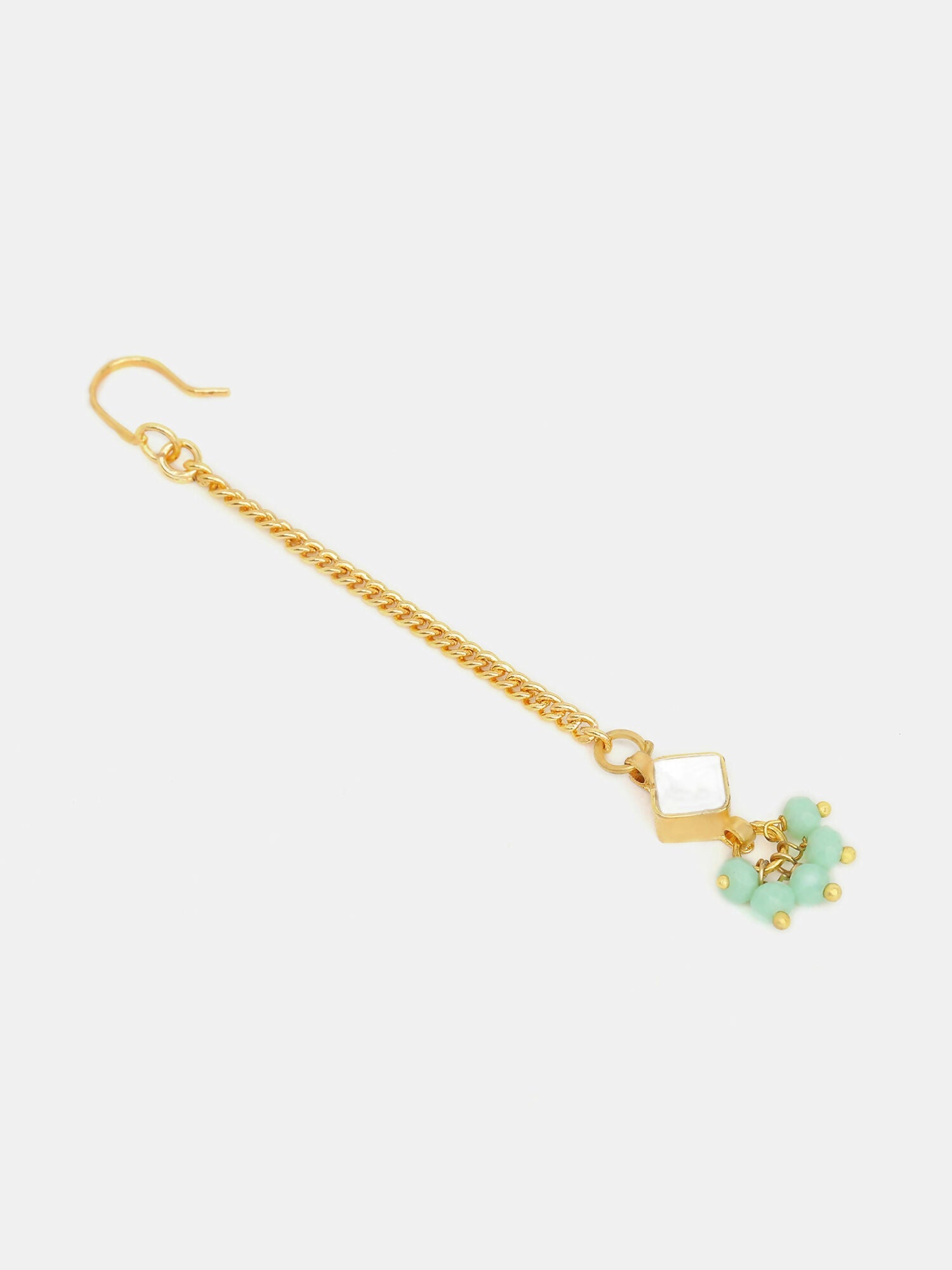 Ruby Raang Green Kundan Tikka - Distacart