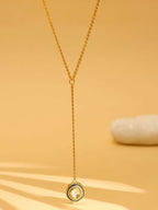 Gold Plated Kundan Necklace - Ruby Raang