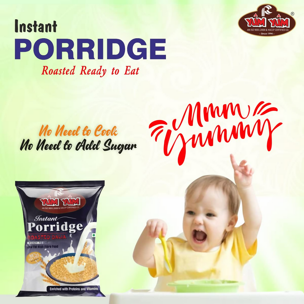 Yum Yum High Fiber Instant Roasted Porridge Honey Flavor - Distacart