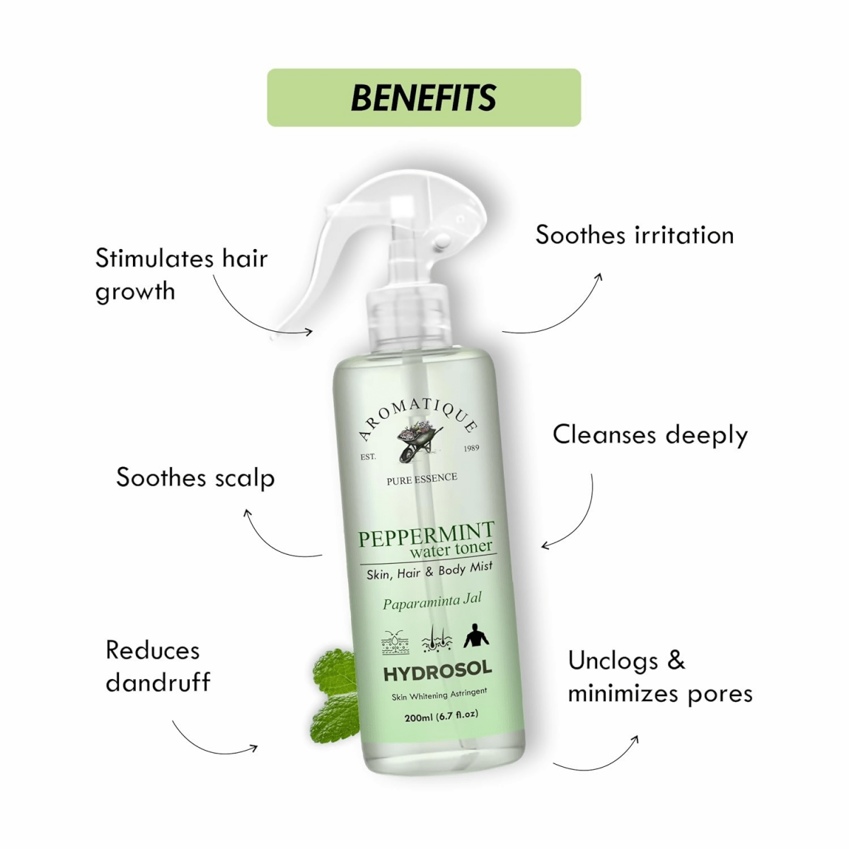 Aromatique Refreshing Peppermint Water/Toner