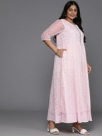 Ahalyaa Women's Traditional wear Ethnic Dress - Pink - Distacart