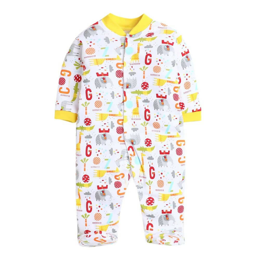 Daddy - G Rompers/Sleepsuits/Jumpsuit /Night Suits for New Born Babies - Yellow