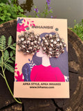 Inhanns Small Statement Studs Earrings - Gray - Distacart