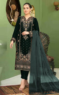 Anaita Black Velvet Suit with Embroidery Sequence Work - Distacart