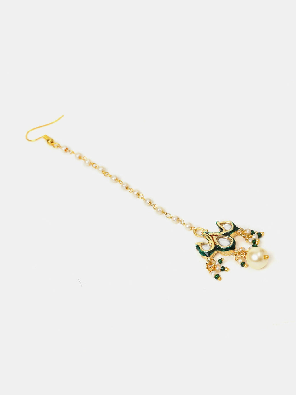 Ruby Raang Floral Kundan Studded Jewellery Set