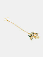 Ruby Raang Floral Kundan Studded Jewellery Set