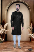 Joban Fashion Men's Black TR Kurta with Pyjama