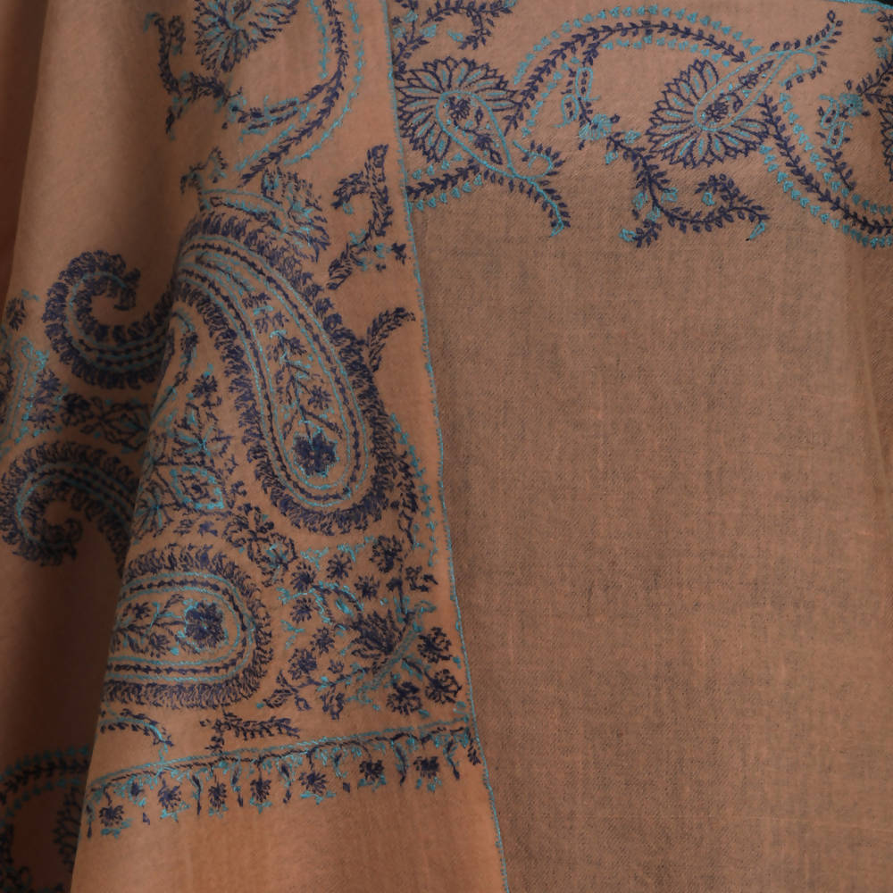 Nizalia Handmade Sozni Work Pashmina