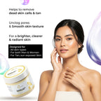 Glowifly Radiance Touch Tan Clear Face Exfoliating Scrub - Papaya Scrub for Face