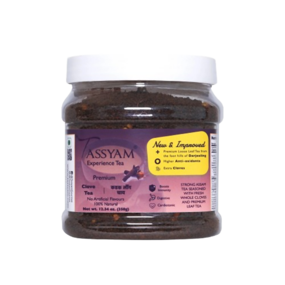 Tassyam Organics Strong Assam Clove Tea - Jar - Distacart