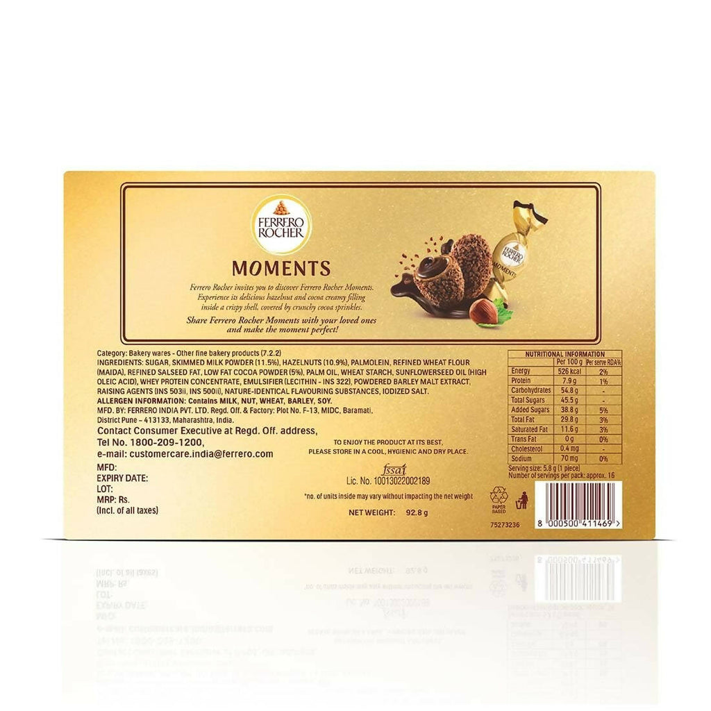 Ferrero Rocher Moments 8 pralines - Distacart