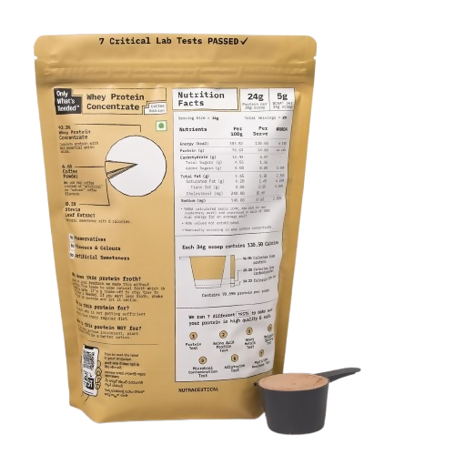 Only What's Needed 24g Whey Protein Concentrate Powder - Coffee