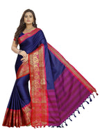 Vamika Banarasi Silk Royal Blue Weaving Saree