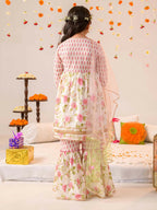 Joban Fashion Girl's Multi Color Sharara Set
