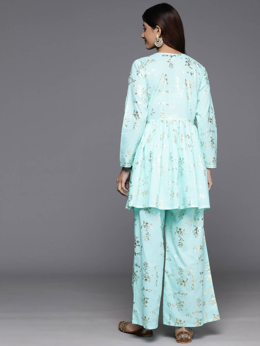 Ahalyaa Women's Traditional Wear Co-ods - Blue