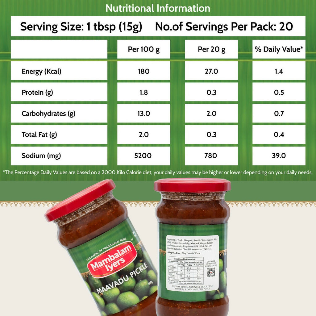 Mambalam Iyers Maavadu Pickle