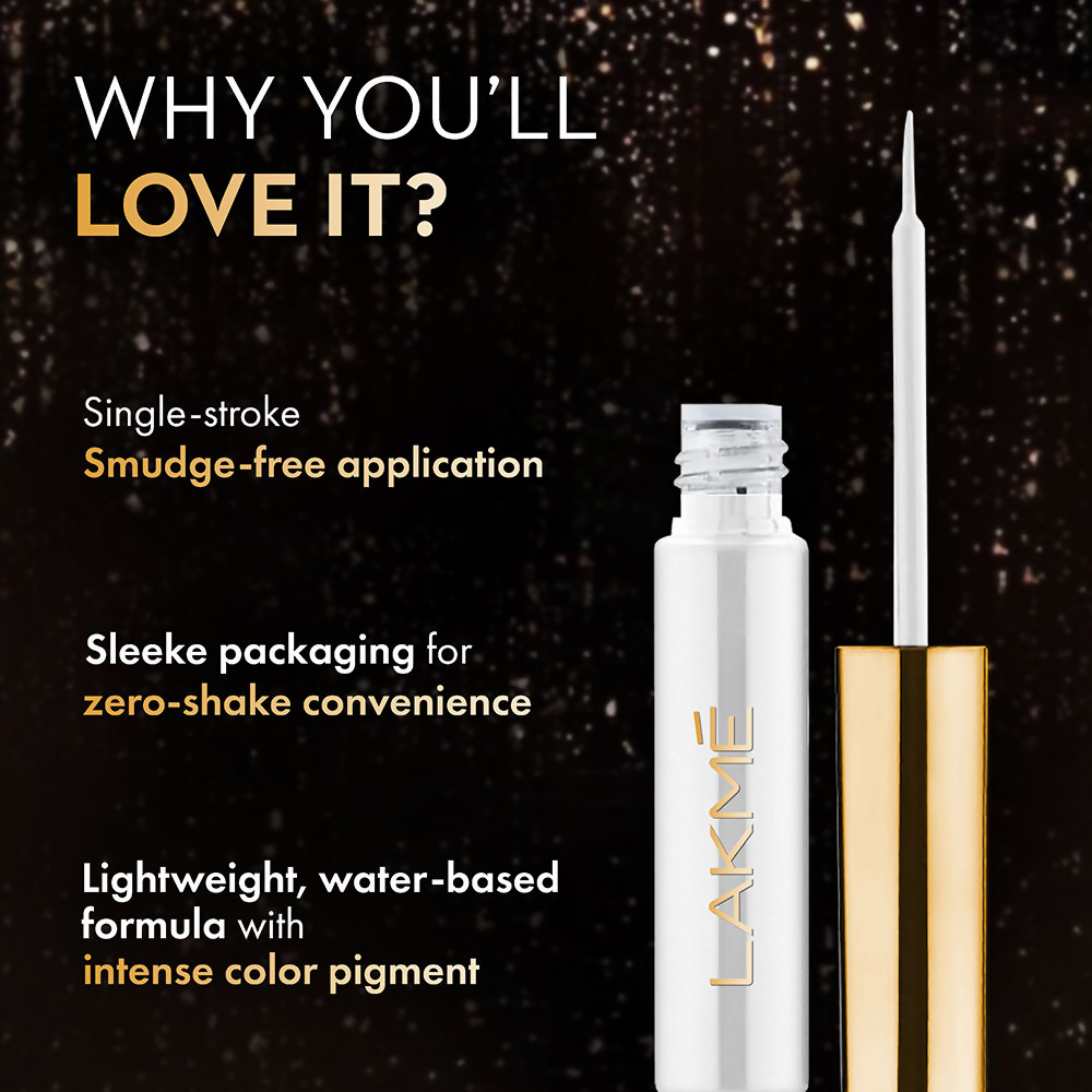 Lakme Glitterati Collection Shine Eyeliner - Etheral White
