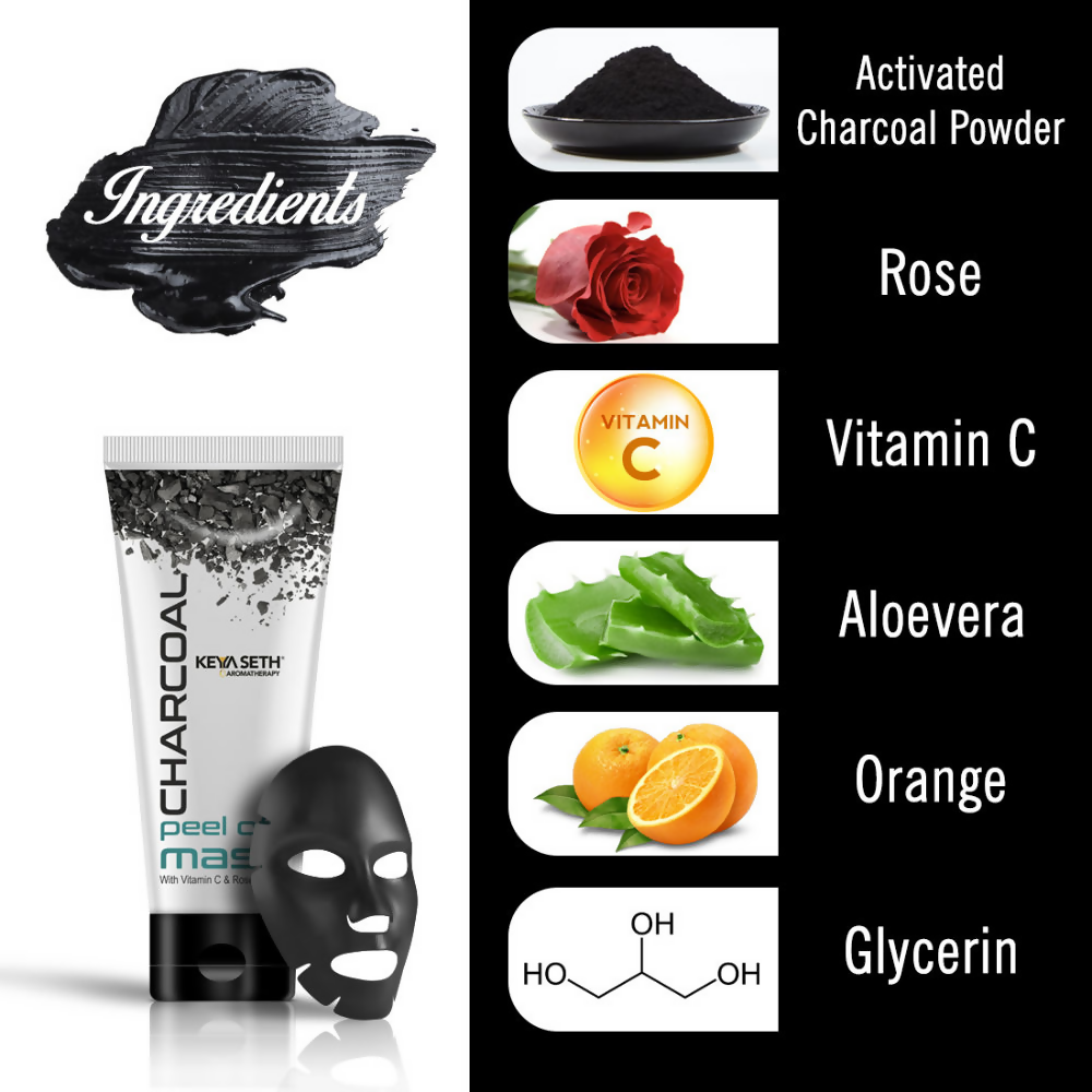 Keya Seth Aromatherapy Charcoal Peel off Mask Face Pack