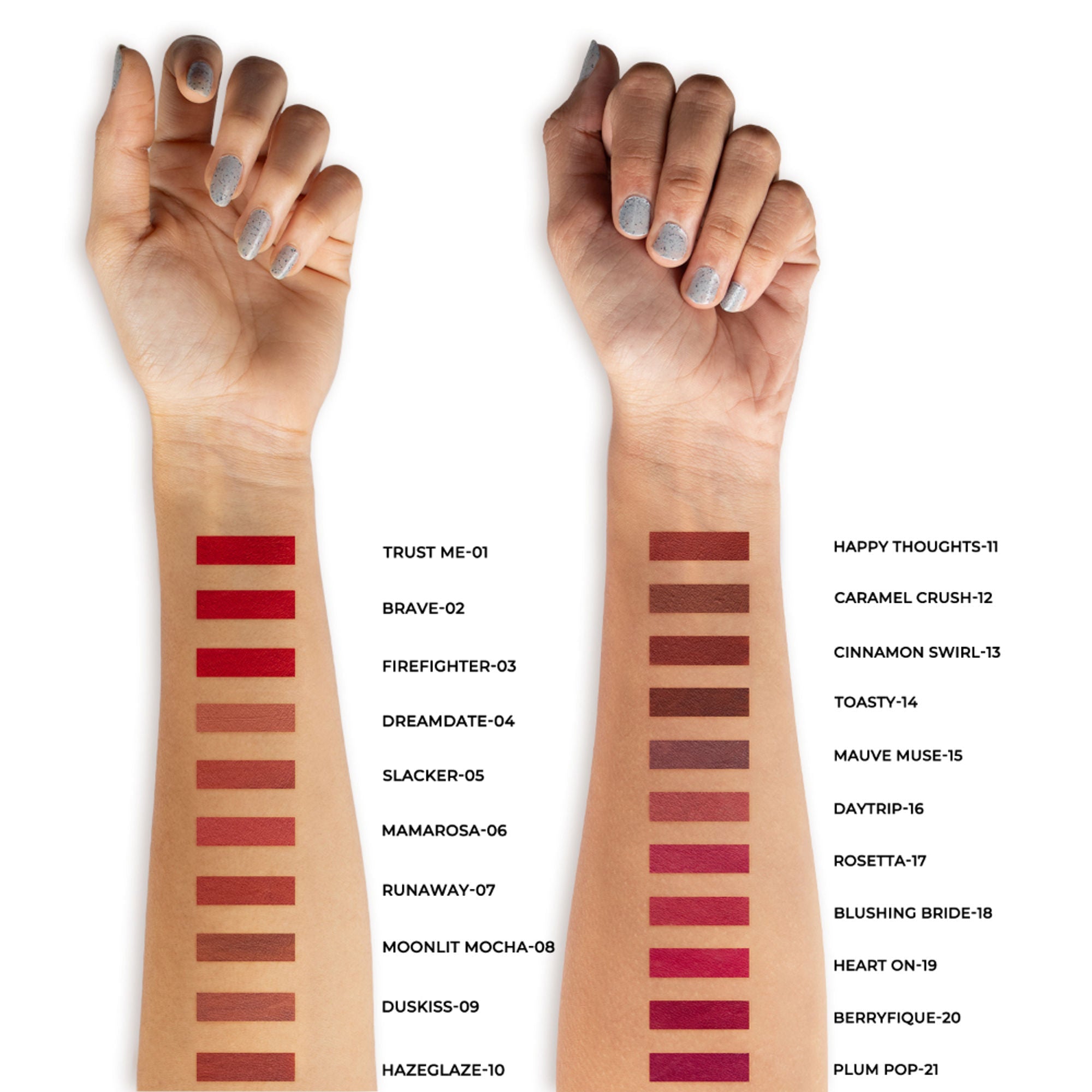 Miss Claire Dewy Matte Lip Combo Set - Classic Nude