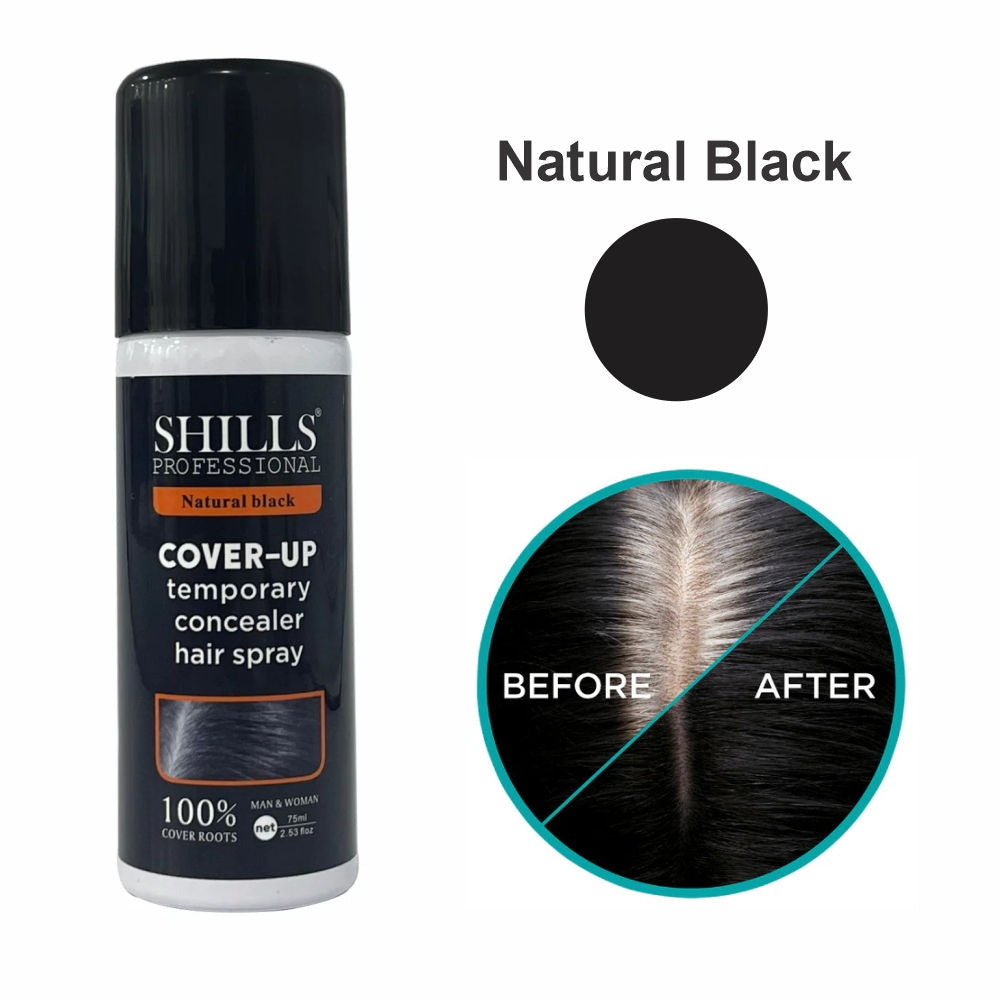 Shills Professional Touch-Up Hair Spray-Black