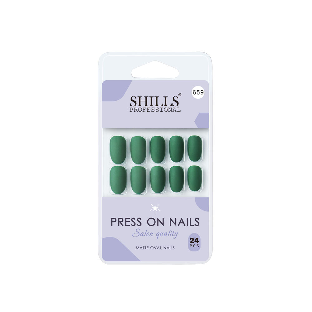 Shills Professional Reusable Press On Nails Oval - SPN659